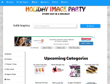 Tablet Screenshot of holidayimageparty.com